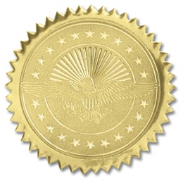 Certificate Seals Embossed Designs PaperDirect #39 s
