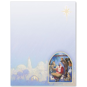 Christmas Nativity Border Papers | PaperDirect's