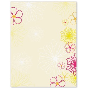 Daisy Dots Border Papers | PaperDirect's