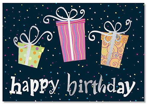 Birthday Gifts Deluxe Greeting Cards by PaperDirect