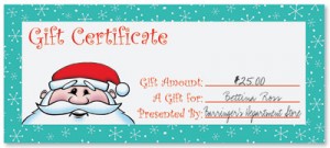 Kris Kringle Fill-In-The-Blank Gift Certificates by PaperDirect