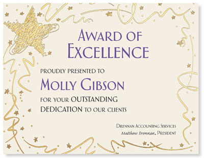 employee certificates