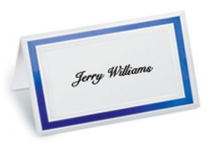 Pristine Specialty Folded Place Cards by PaperDirect