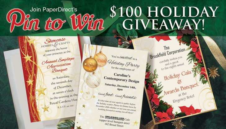 PaperDirect Christmas Pin to Win