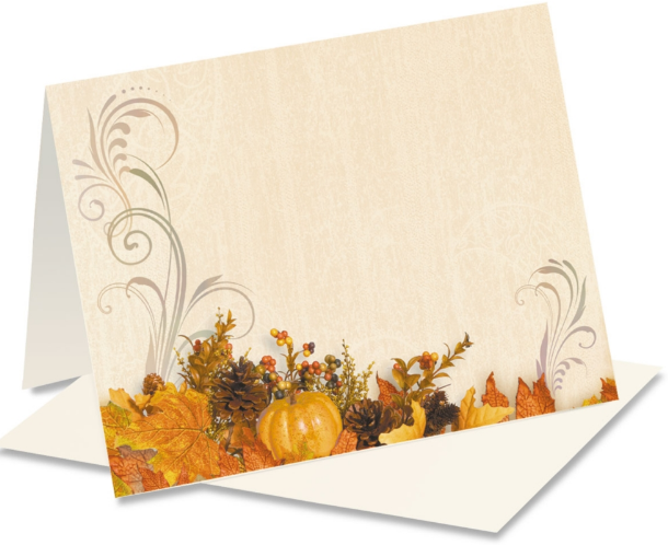 Swirls thanksgiving Note Cards