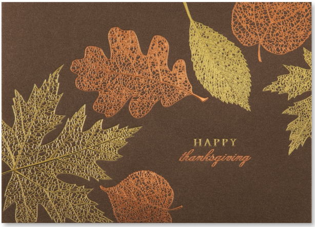 Thanksgiving Leaves Card