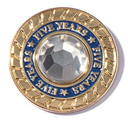 5 Years of Service Class Ring Pin