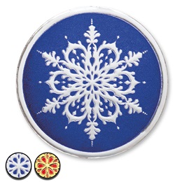 1.25 in Snowflake Wish Foil Seals, Pack of 48