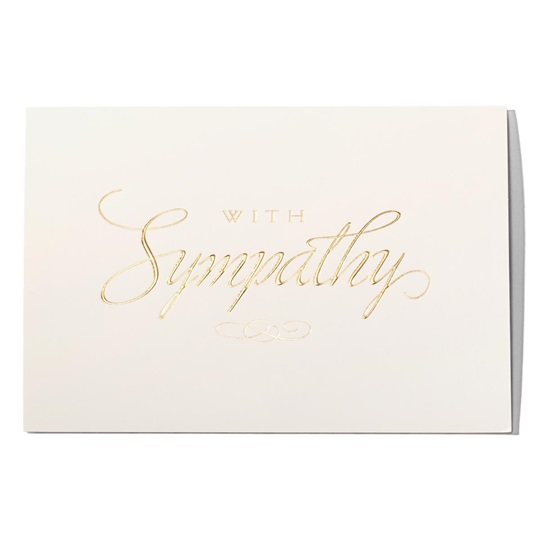 Gold Foil Sympathy Greeting Card Paper Direct