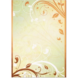 5.125 in x 7.25 in Enchanted Garden Foil Specialty Flat Invitations, Pack of 28