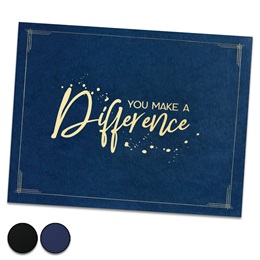 You Make A Difference Certificate Jacket Certificate