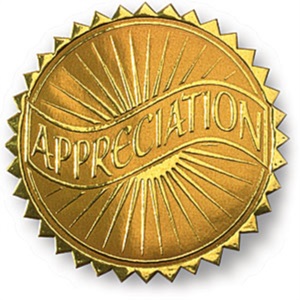 Appreciation Embossed Gold Foil Certificate Seals PaperDirect #39 s
