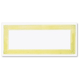8.5 x 3.6 in Elite Gold Foil-Stamped Gift Certificates, Pack of 150