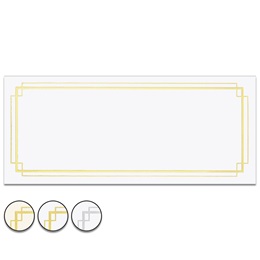 8.5 x 3.6 in Border Foil-Stamped Gift Certificates, Pack of 150