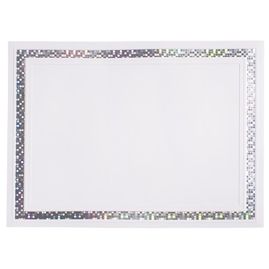 Pristine Disco Dots Certificates Paper Direct
