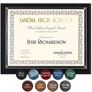 Slide in Certificate Wall Plaque PaperDirect #39 s