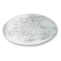 1.5 in Happy Holidays Foil Seals, Pack of 32
