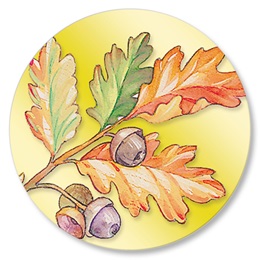 1.5 in Leaf Seals, Pack of 100