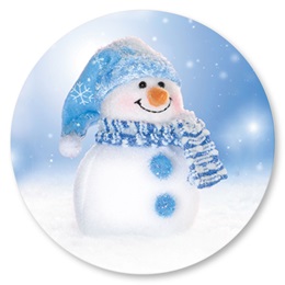1.5 in Snowman Seals, Pack of 100