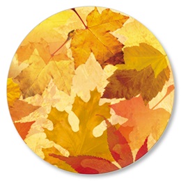 1.5 in Fall Impressions Seals, Pack of 100