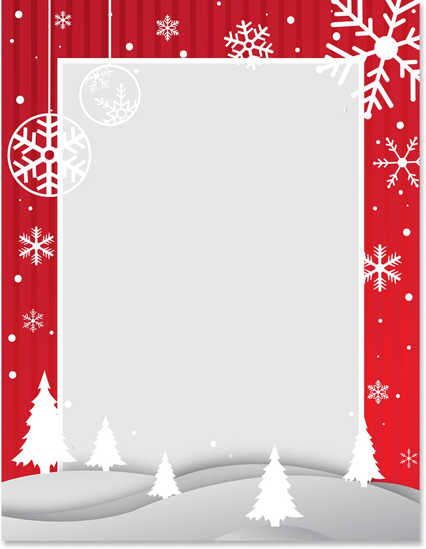 Modern Holiday Border Paper  PaperDirect's