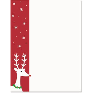 Reindeer Wishes Border Papers | PaperDirect's