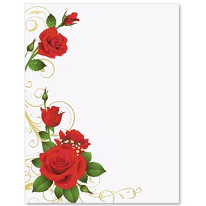 Romance and Roses Specialty Border Papers  PaperDirect's