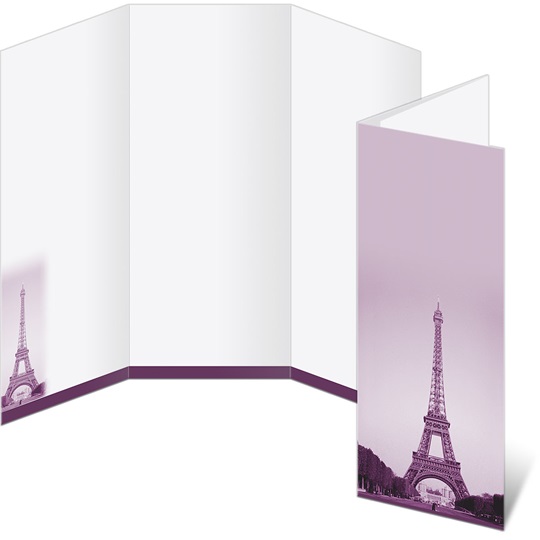 Eiffel Tower Paris 3 Panel Brochures Paperdirect S