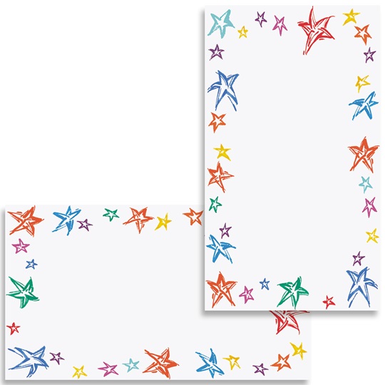 Festive Stars Business Cards Paper Direct