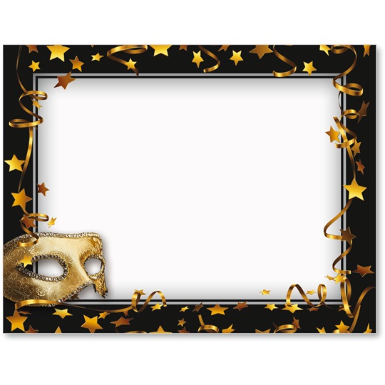 Mardi Gras Mask Postcards Paper Direct