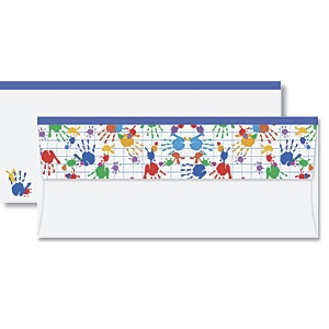 Hand Prints #10 Envelopes by PaperDirect