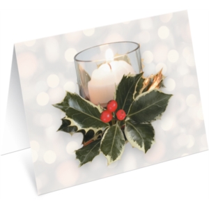 Shimmering Votives Holiday NoteCards by PaperDirect