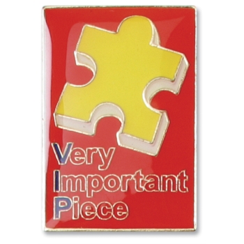 VIP Puzzle Piece Pin by PaperDirect