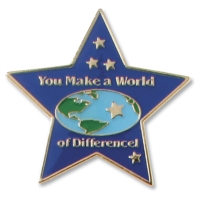 Star World of Difference Recognition Pin by PaperDirect