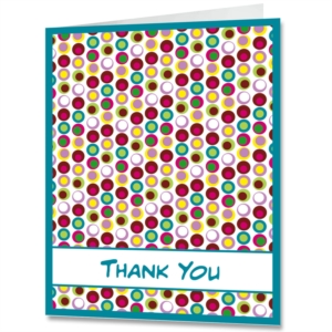Thanks Retro Dots Gift Card Holders by PaperDirect