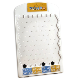 White Plinko Game by PaperDirect