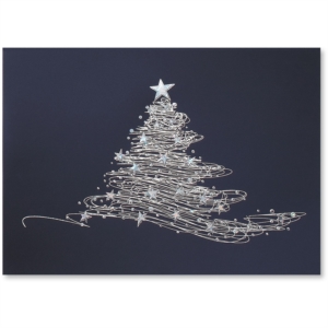 Star Tree Deluxe Holiday Greeting Card by PaperDirect