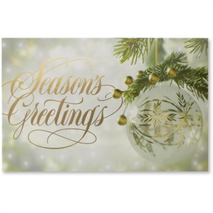 Luminous Holiday Printable Greeting Cards by PaperDirect