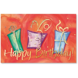 Dancing Gifts Birthday Deluxe Greeting Cards by PaperDirect