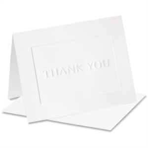 Dignity Embossed Thank You NoteCards™ 