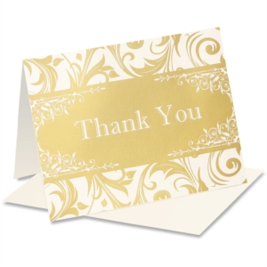 Vintage Elegance Specialty Thank You NoteCards by PaperDirect