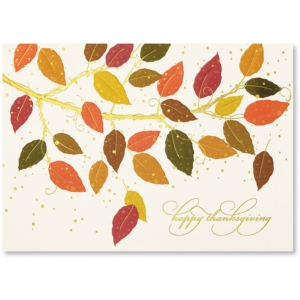 Autumn Colors Deluxe Greeting Card by PaperDirect