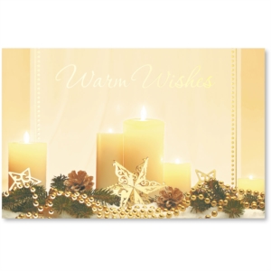 Glowy Candle Printable Greeting Card by PaperDirect