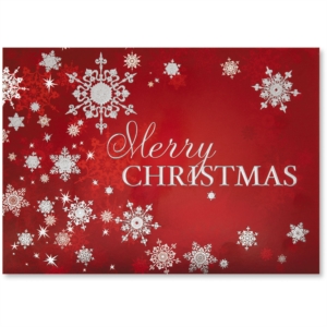 Snowy Day Deluxe Holiday Greeting Card by PaperDirect