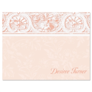 Elegant Border Personalized Correspondence Cards by PaperDirect