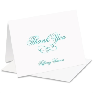 Tiffany Personalized Thank You NoteCards by PaperDirect