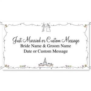 Wedding Couple Vinyl Banners by PaperDirect