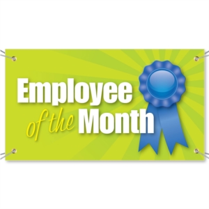 Employee of the Month Vinyl Banners by PaperDirect