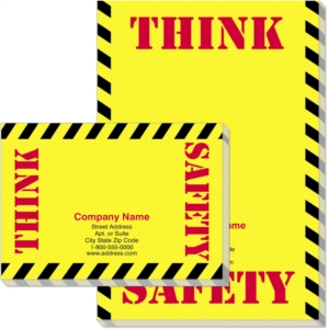 Think Safety Post-it® Notes by PaperDirect