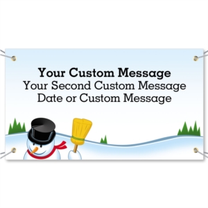 Frosty Friend Vinyl Banners by PaperDirect